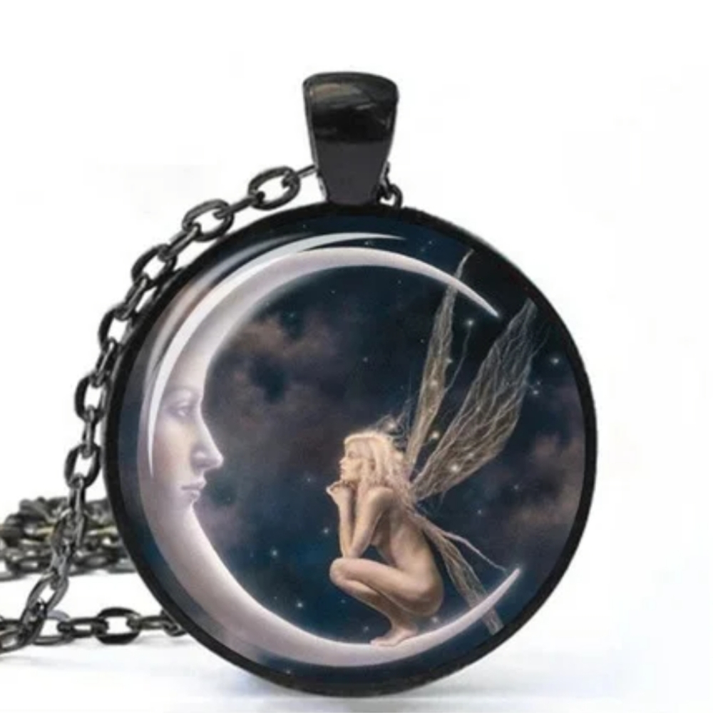 Fairy Crescent Moon Necklace